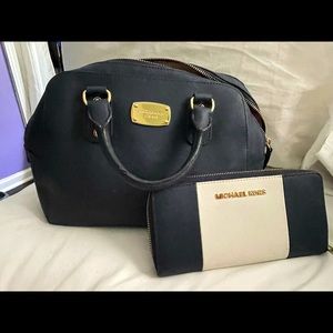MK tote and wallet